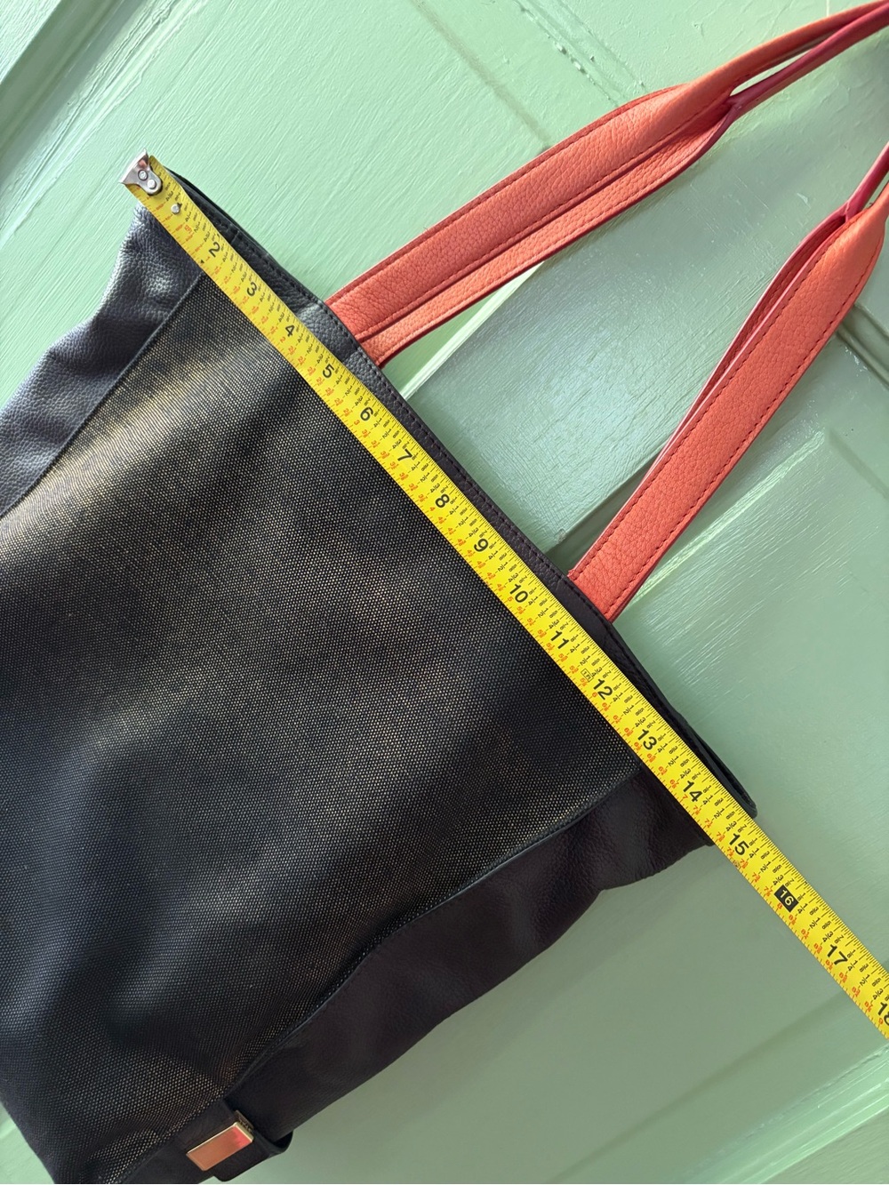 Botkier leather canvas two tone black brown tan handles pristine condition - Picture 9 of 11